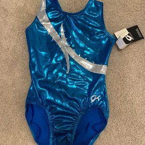 NEW GK Gymnastics Leotard, Blue, Unworn, Excellent Condition